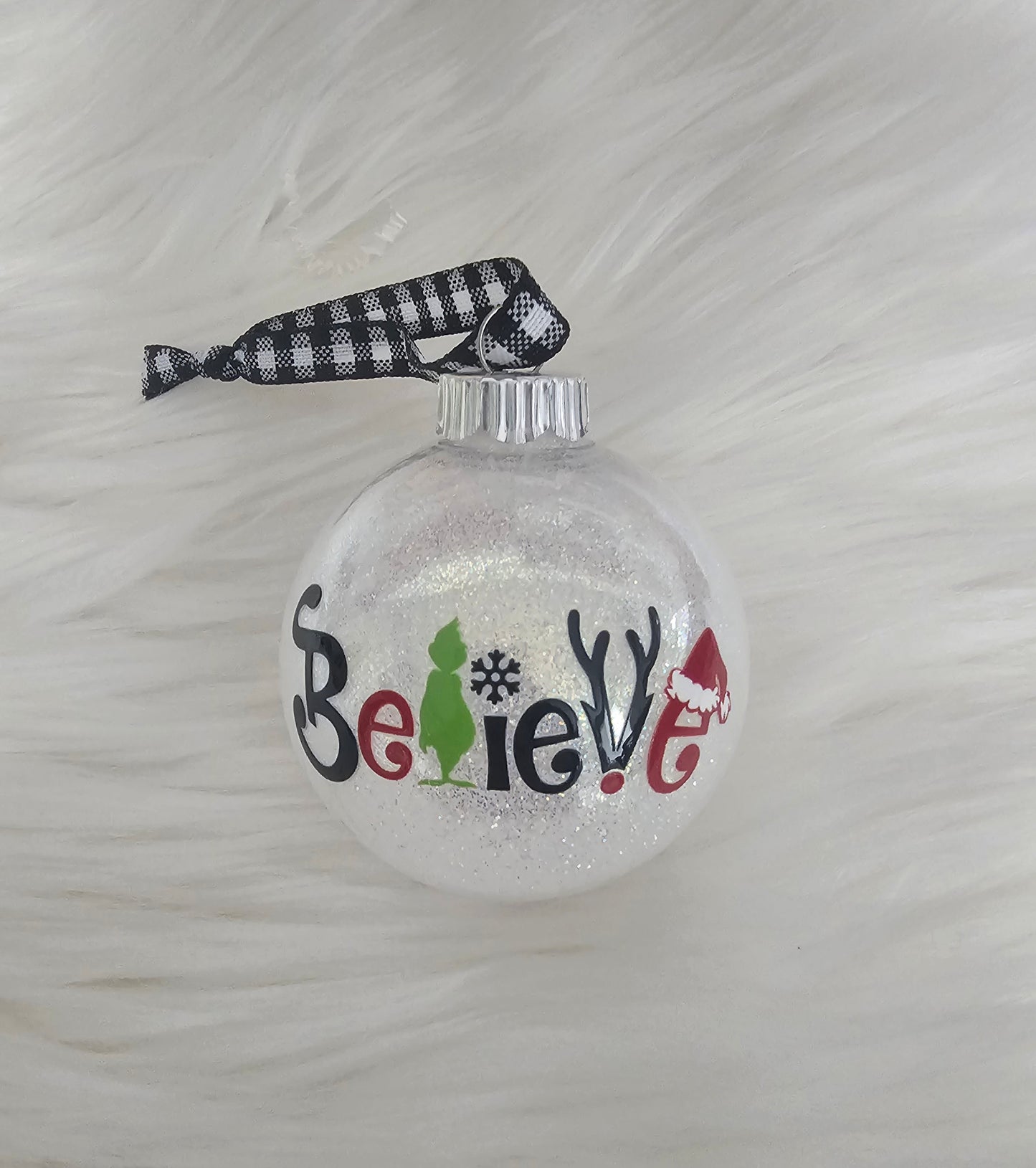 Inspired Grinch Believe Ornament