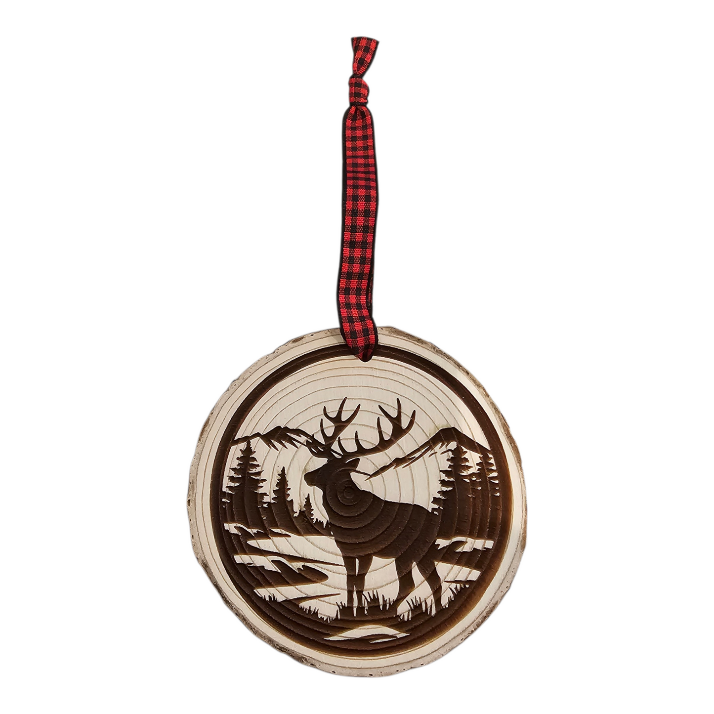 Elk Scene Ornament