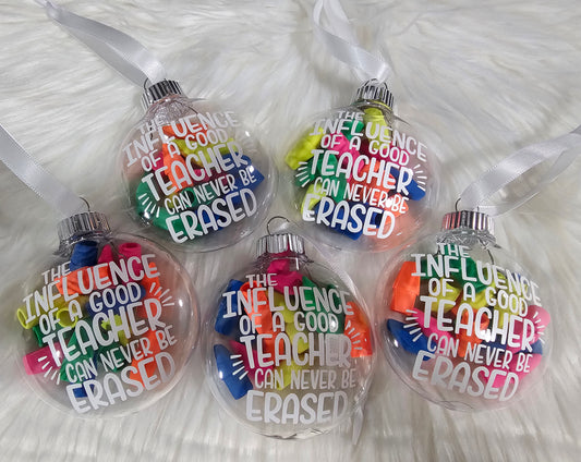 Influence of a good Teacher can never be erased Ornament