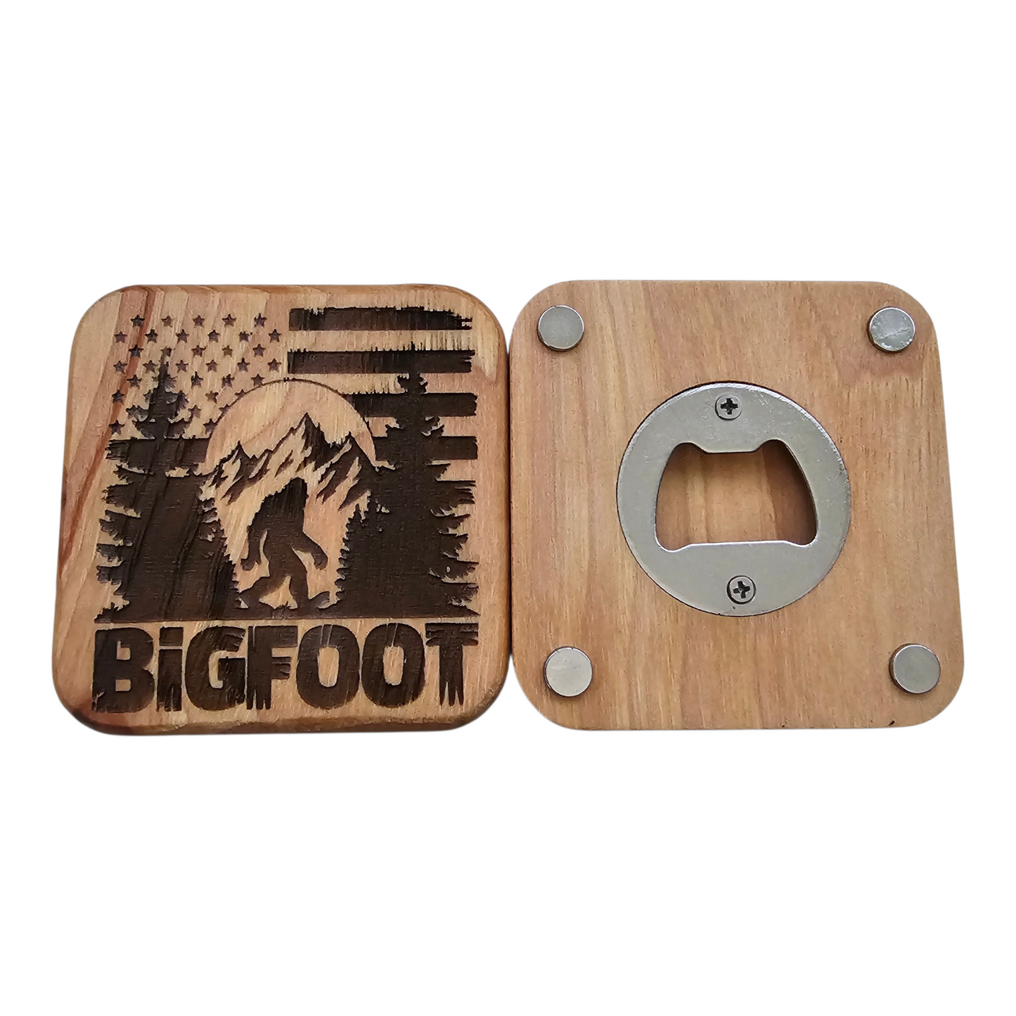 Bottle Opener Magnet - Bigfoot