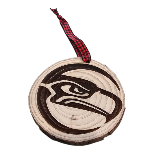 Seahawks Crescent Moon Christmas Ornament