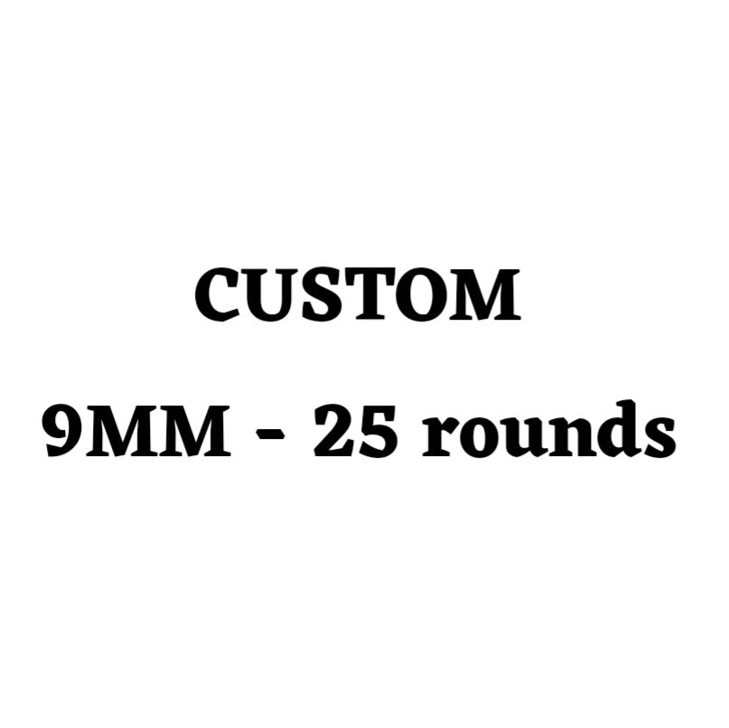 Custom 9MM Ammo Box - 25 Round