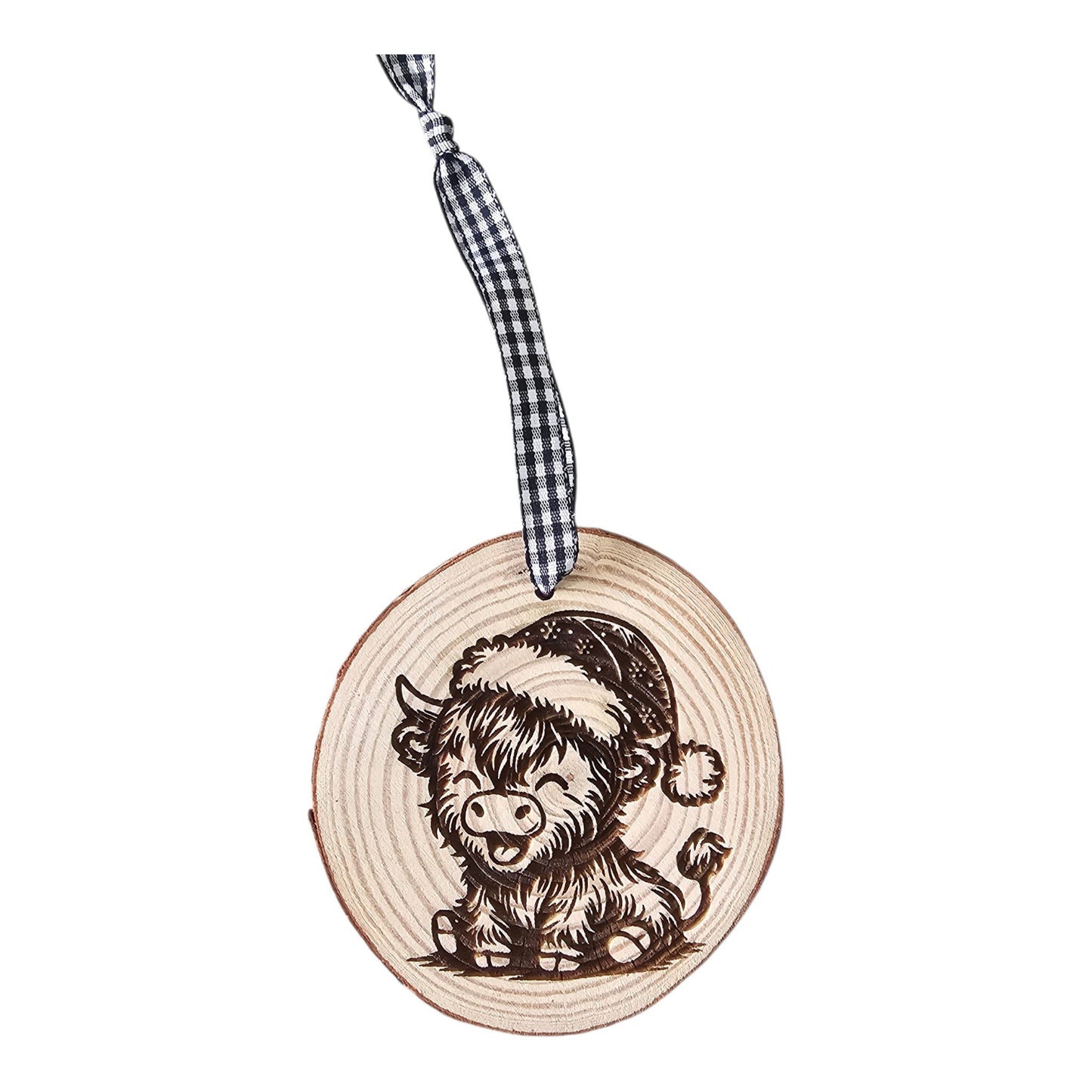 Fluffy Highland Cow Ornament