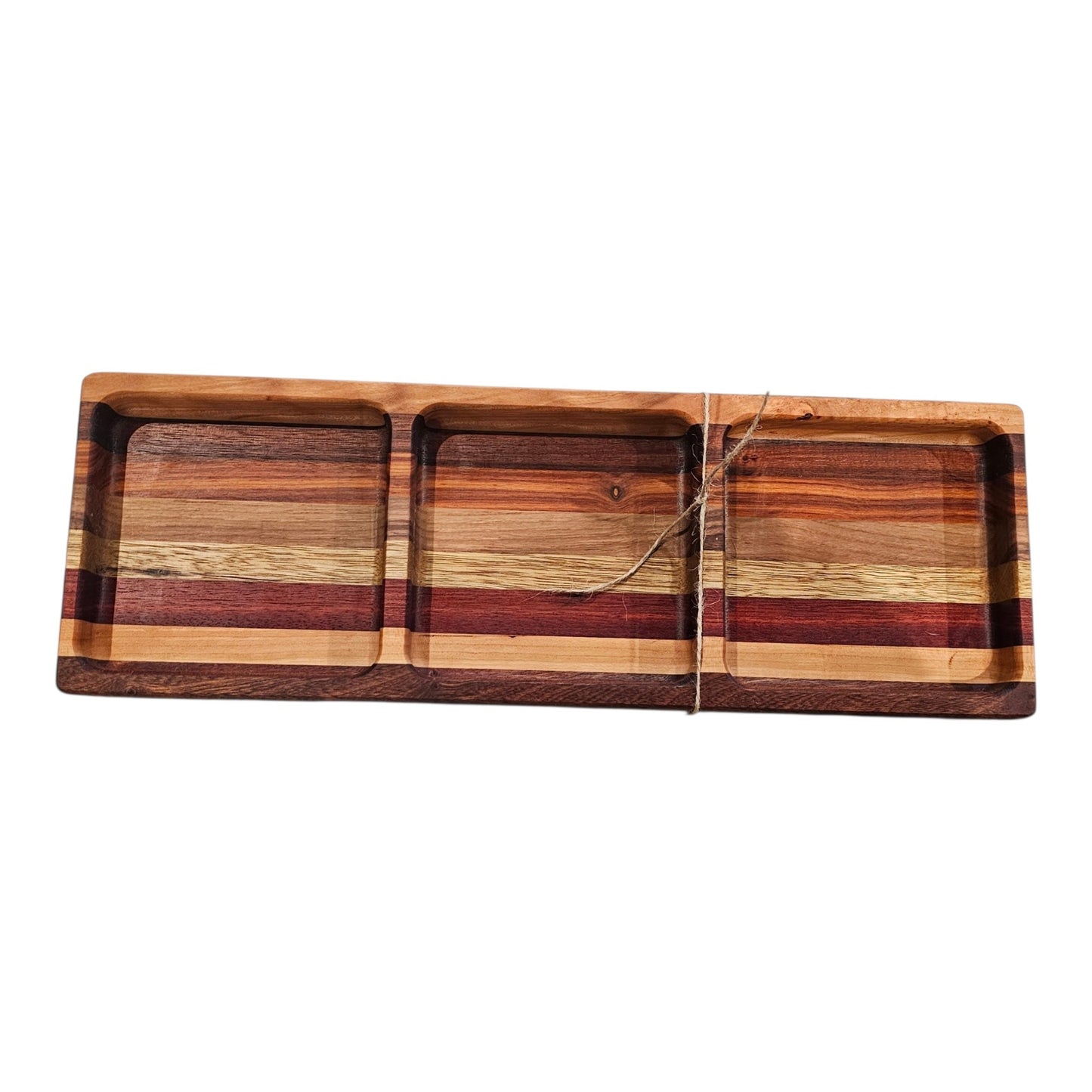 Wooden Tray - 3 Section