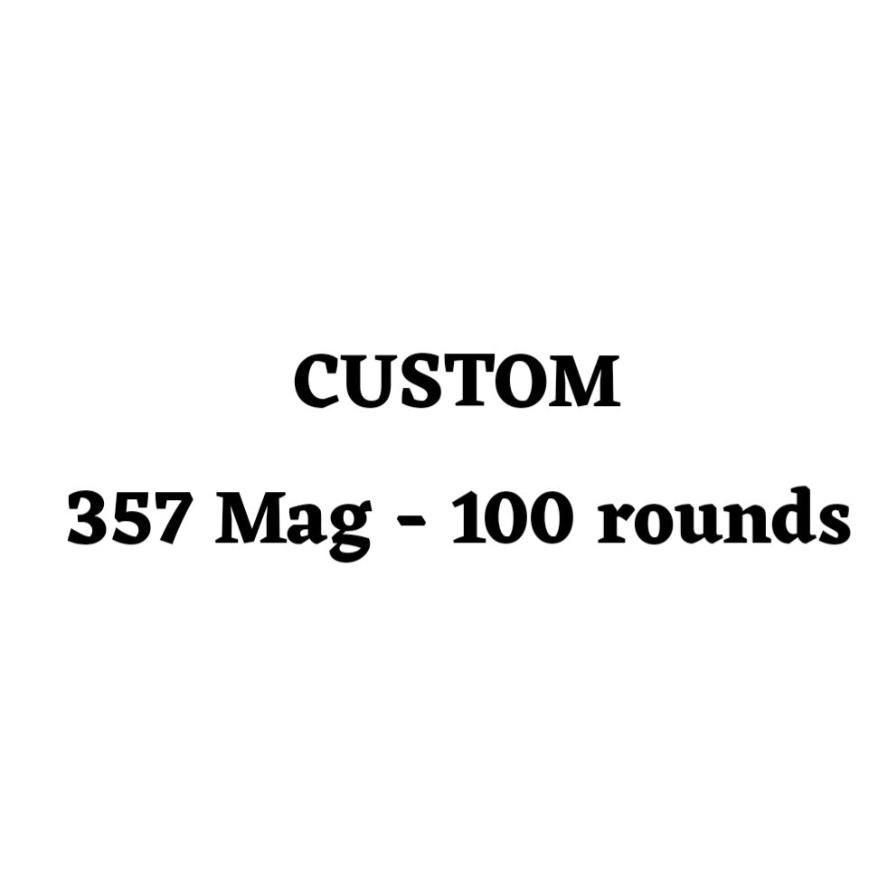 Custom 357 Mag Ammo Box - 100 Round