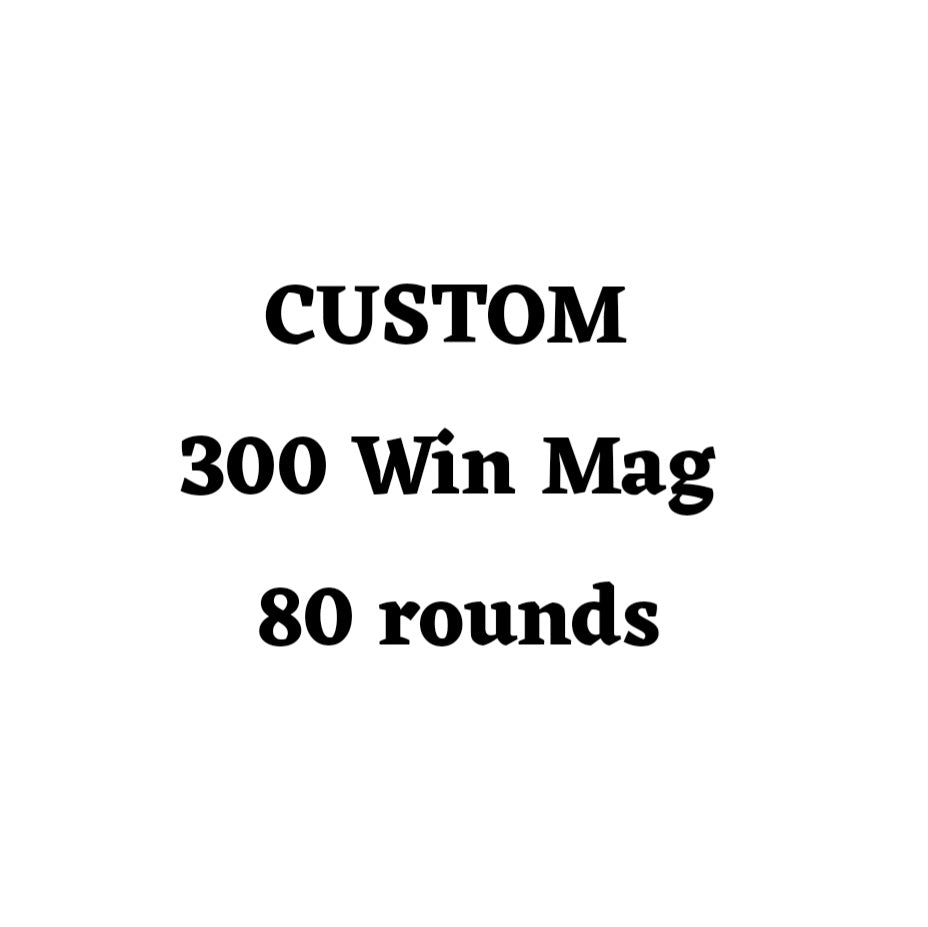 Custom 300 Win Mag Ammo Box - 80 Round