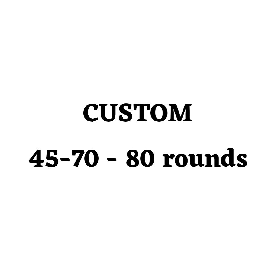 Custom 45-70 Ammo Box - 80 Round
