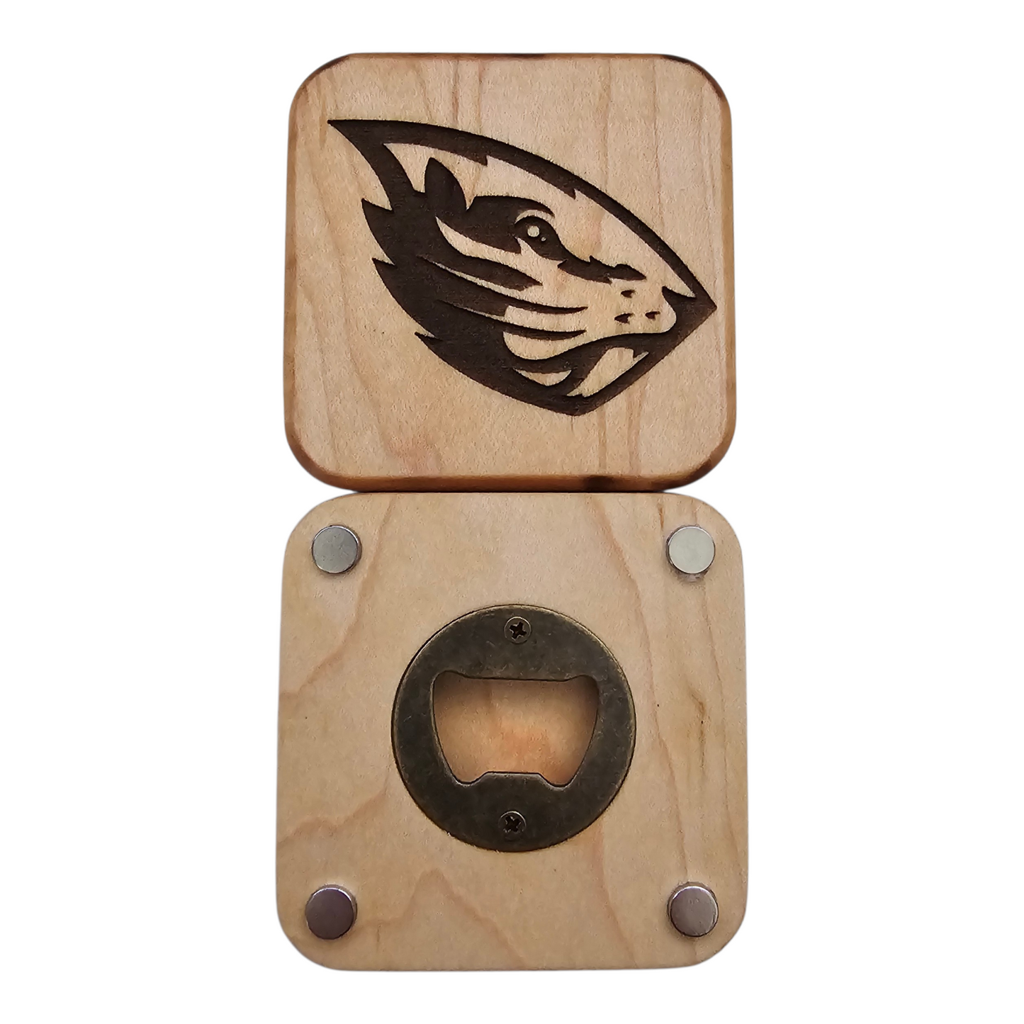 Bottle Opener Magnet - Oregon Beavers