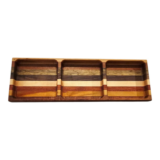 Wooden Tray - 3 Section