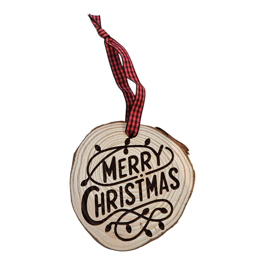 Merry Christmas Lights Ornament