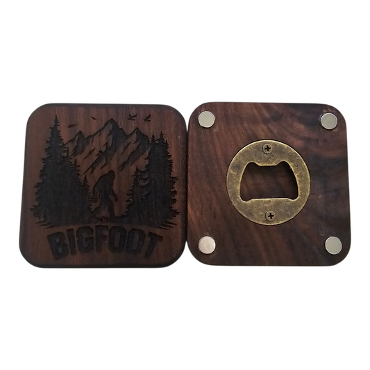 Bottle Opener Magnet - Bigfoot