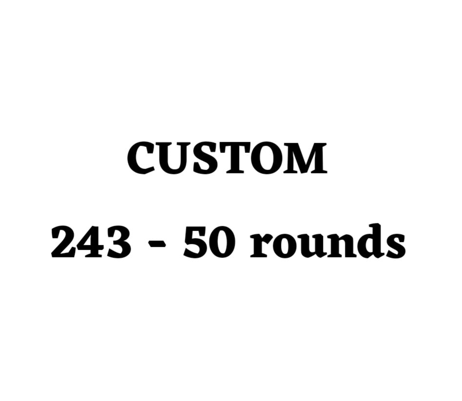 Custom 243 Ammo Box - 50 Round