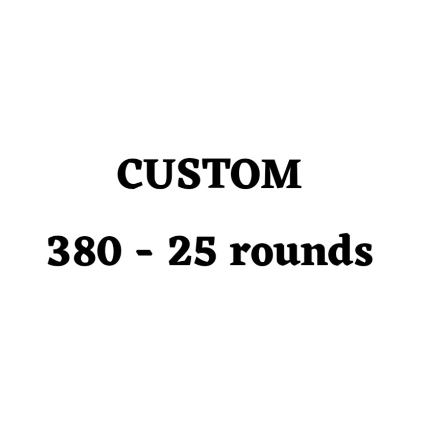 Custom 380 Ammo Box - 25 Round