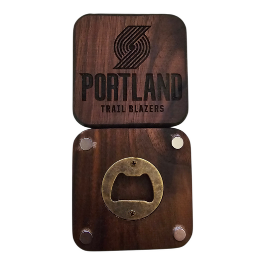 Bottle Opener Magnet - Portland Trailblazers