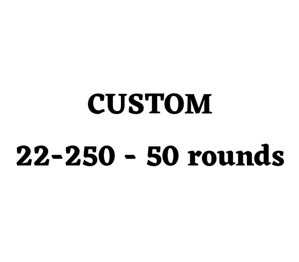 Custom 22-250 Ammo Box - 50 Round