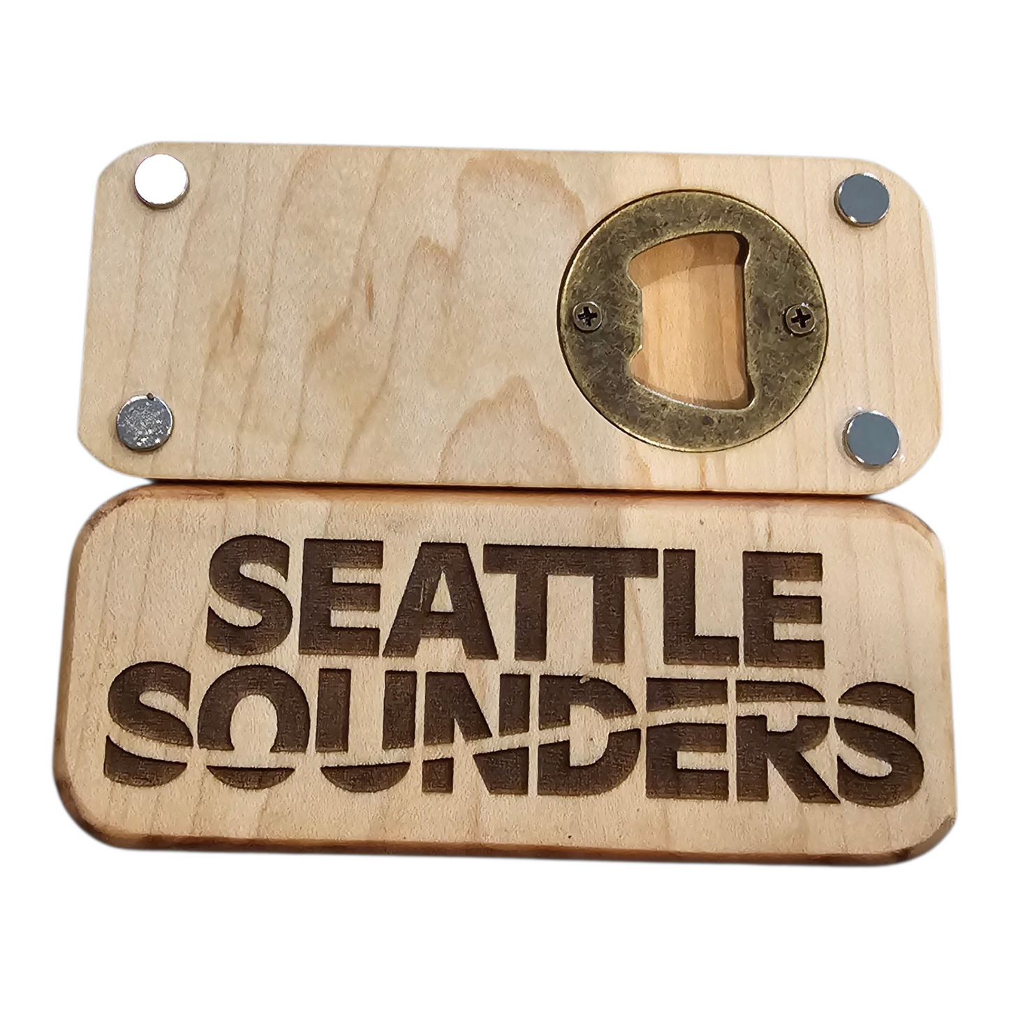 Bottle Opener Magnet - Seattle Sounders
