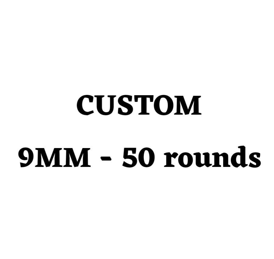 Custom 9MM Ammo Box - 50 Round