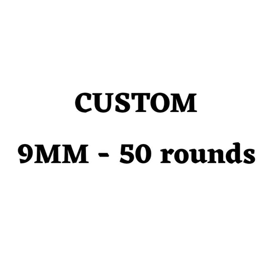 Custom 9MM Ammo Box - 50 Round