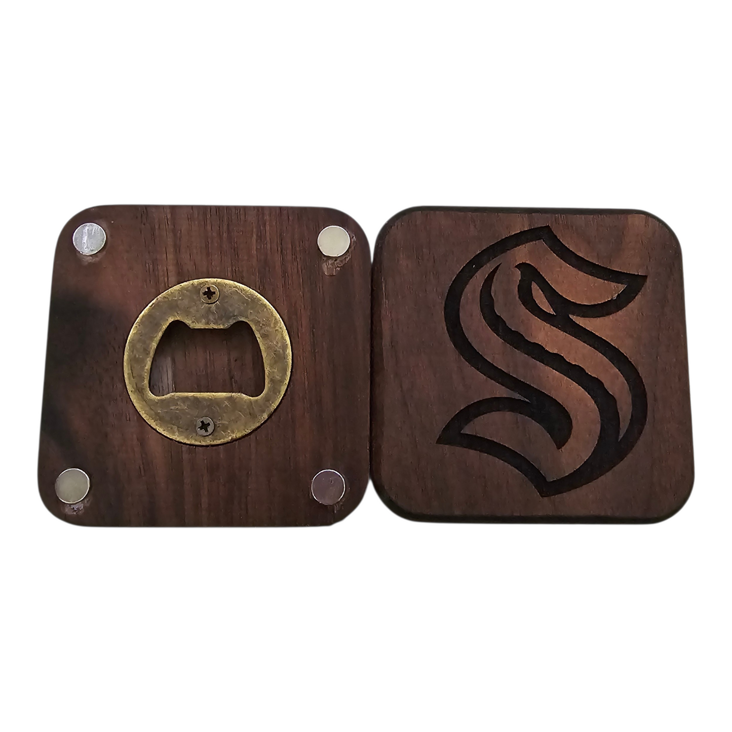 Bottle Opener Magnet - Seattle Kraken