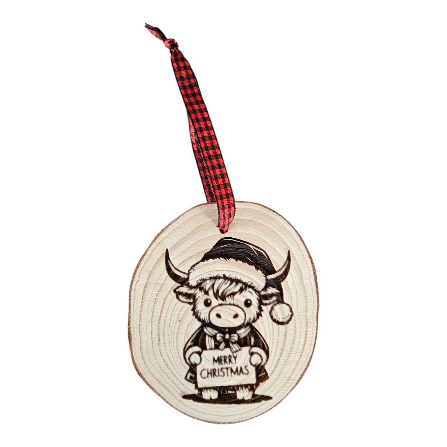 Highland Merry Christmas Ornament