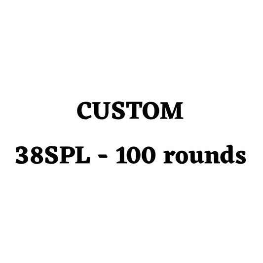 Custom 38SPL Ammo Box - 100 Round
