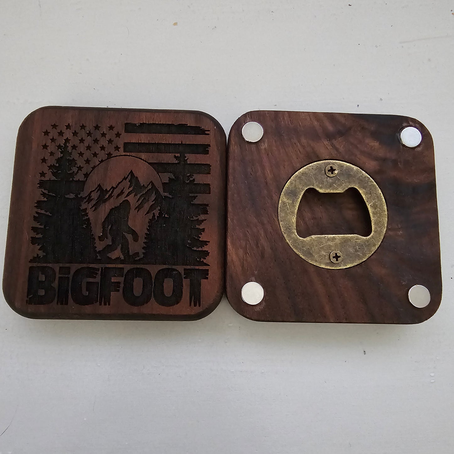 Bottle Opener Magnet - Bigfoot