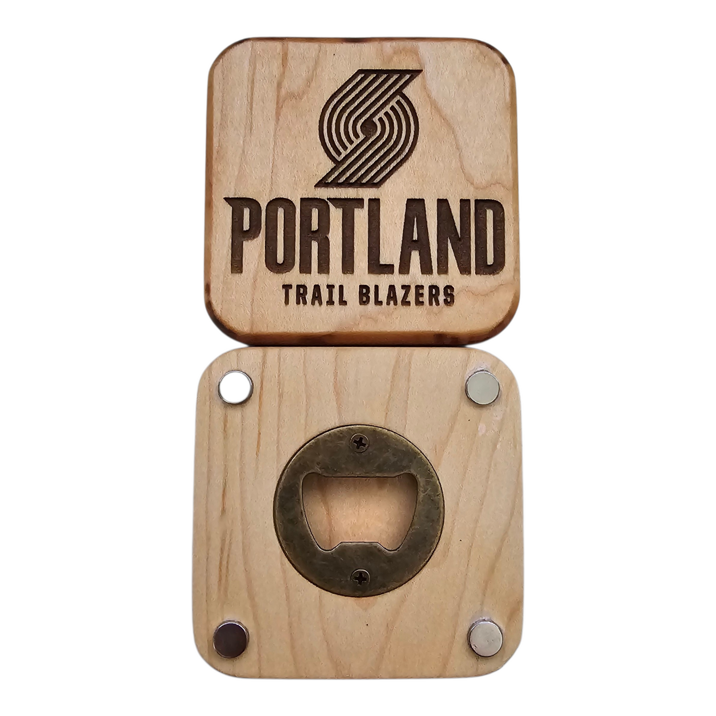 Bottle Opener Magnet - Portland Trailblazers