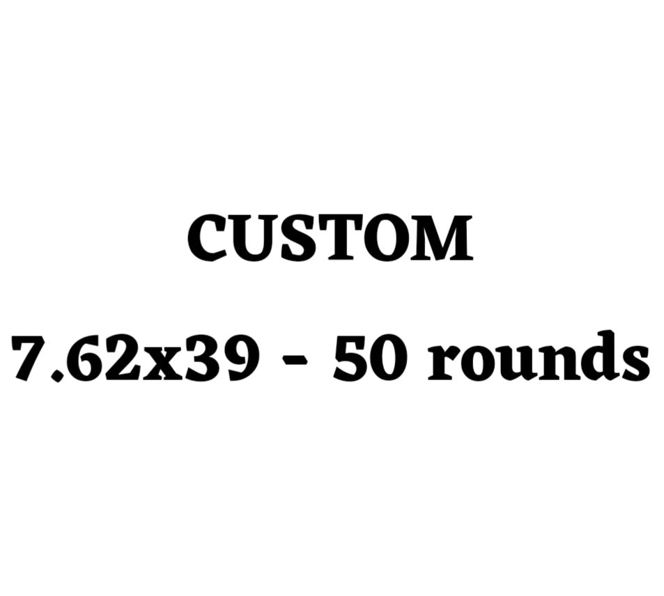 Custom 7.62x39 Ammo Box - 50 Round