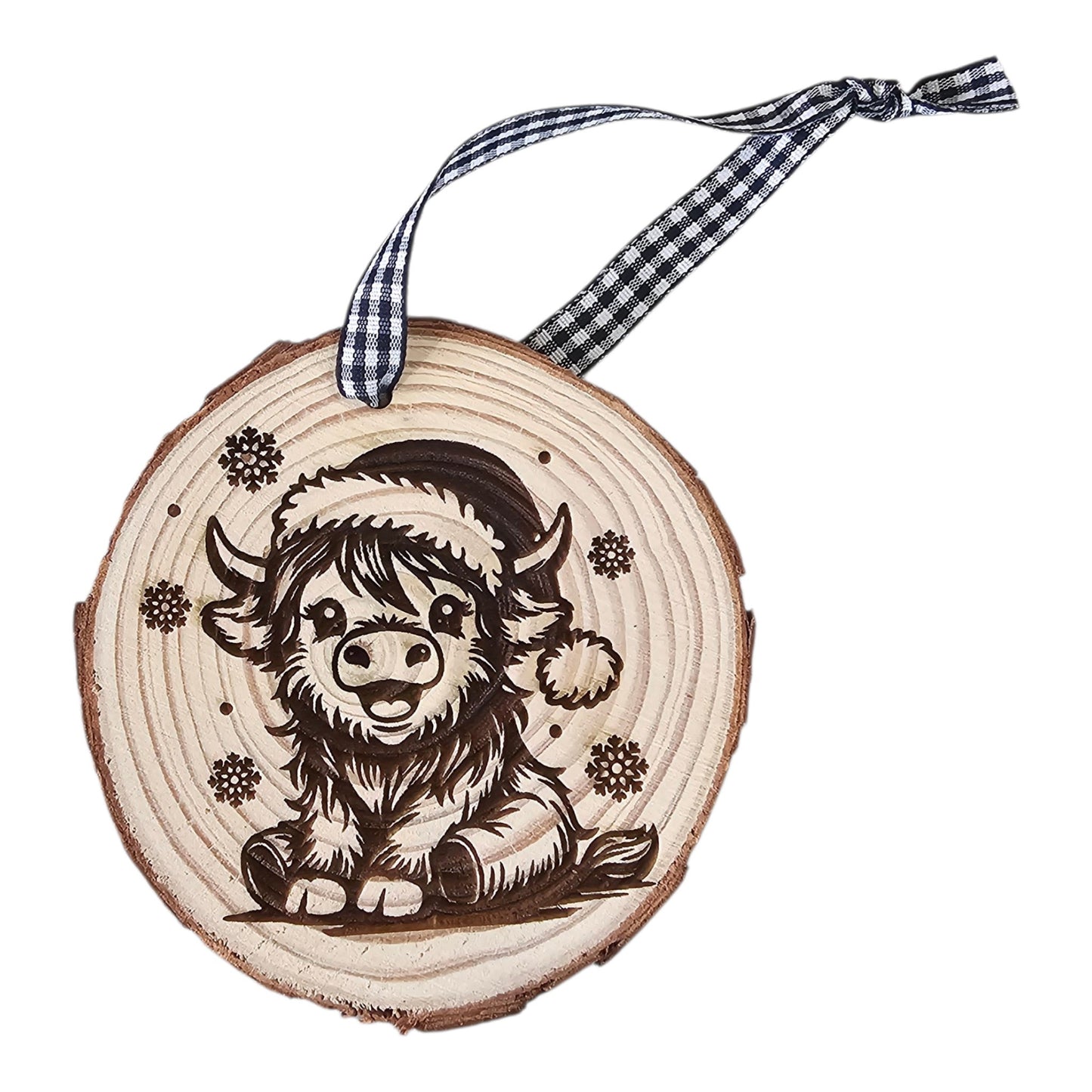Highland Cow Snowflake Ornament